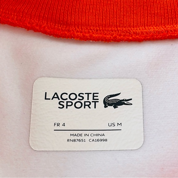 Lacoste Sport Men’s Orange Sweater - Picture 4 of 10